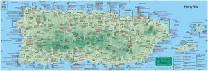 Mapa turístico de Puerto Rico