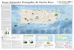 Mapa de las áreas naturales protegidas de Puerto Rico