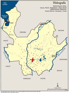 Hidrografía del departamento de Antioquia.
