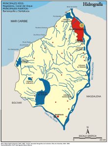 Hidrografía del departamento del Atlántico.