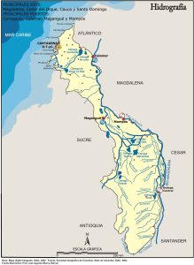 Hidrografía del departamento de Bolívar.