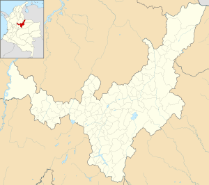 Mapa mudo del departamento de Boyacá