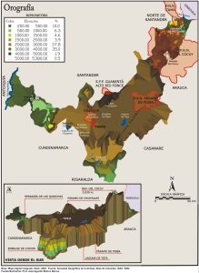Orografía del departamento de Boyacá.