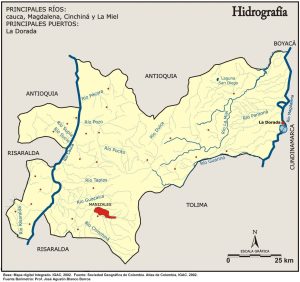 Hidrografía del departamento de Caldas.