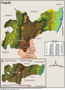 Orografía del departamento de Caldas.