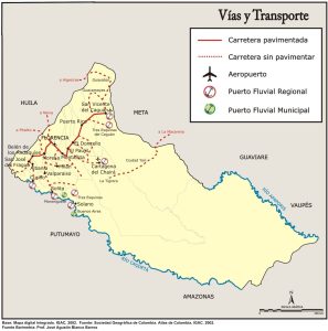 Vías y transporte en el departamento de Caquetá,