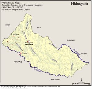 Hidrografía del departamento de Caquetá.