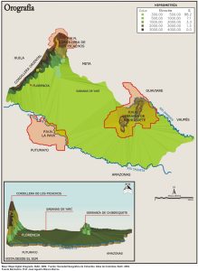 Orografía del departamento de Caquetá.