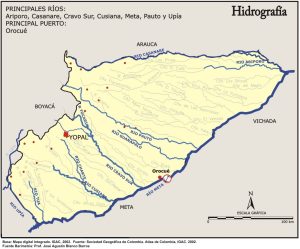 Hidrografía del departamento de Casanare.