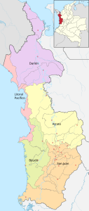 Subregiones del Chocó.