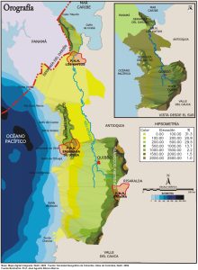 Orografía del departamento del Chocó.