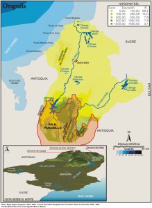 Orografía del departamento de Córdoba.
