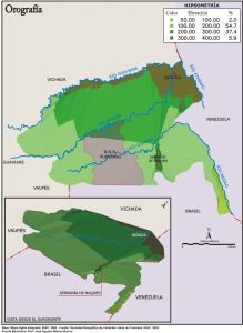 Orografía del departamento de Guainía.