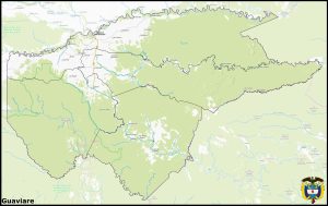 Mapa del departamento del Guaviare
