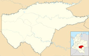 Mapa mudo del departamento del Guaviare