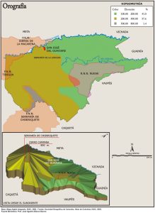 Orografía del departamento del Guaviare.