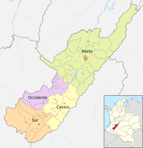 Subregiones del Huila.