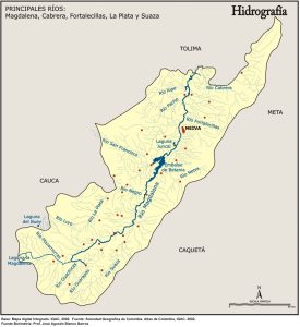 Hidrografía del departamento del Huila.