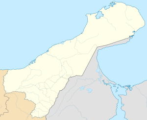 Mapa mudo del departamento de La Guajira