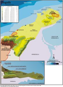 Orografía del departamento de La Guajira.
