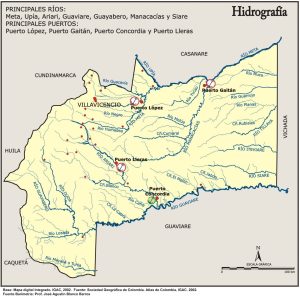 Hidrografía del departamento del Meta.