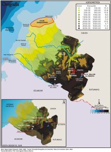 Orografía del departamento de Nariño.