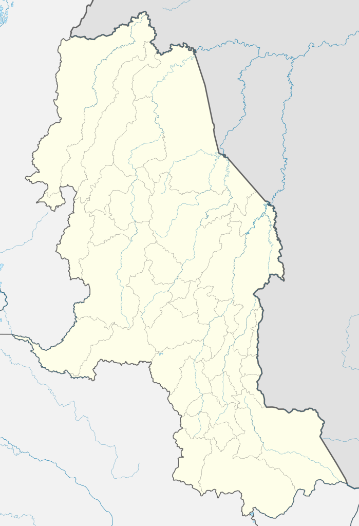 Mapa mudo del departamento de Norte de Santander.