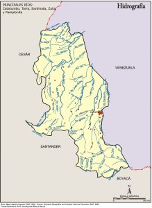 Hidrografía del departamento de Norte de Santander.