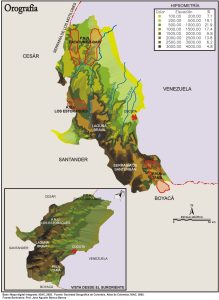Orografía del departamento de Norte de Santander.