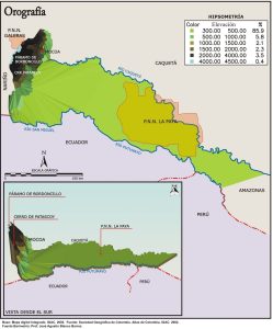 Orografía del departamento del Putumayo.