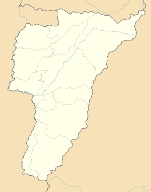 Mapa mudo del departamento del Quindío