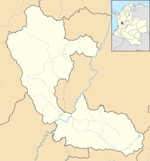 Mapa mudo del departamento de Risaralda