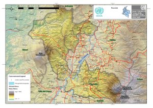 Mapa topográfico del departamento de Risaralda.
