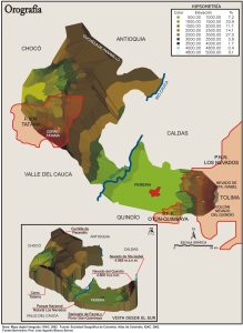 Orografía del departamento de Risaralda.