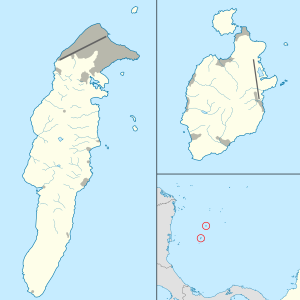 Mapa mudo de San Andrés, Providencia y Santa Catalina