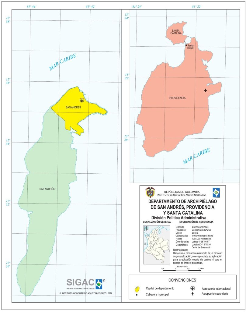 Organización territorial de San Andrés y Providencia.