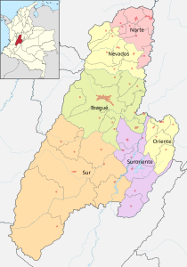 Subregiones del Tolima.