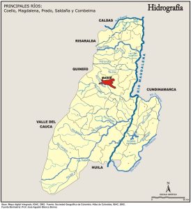 Hidrografía del departamento del Tolima.