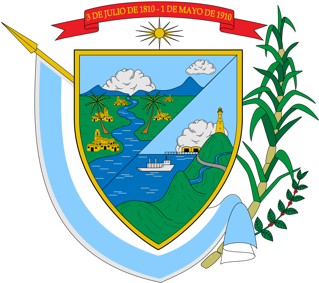 Escudo del departamento del Valle del Cauca.