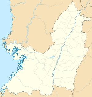 Mapa mudo del departamento del Valle del Cauca