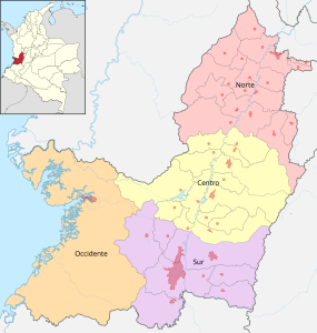 Subregiones del Valle del Cauca.