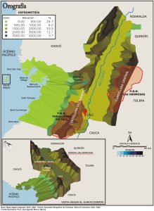 Orografía del departamento del Valle del Cauca.
