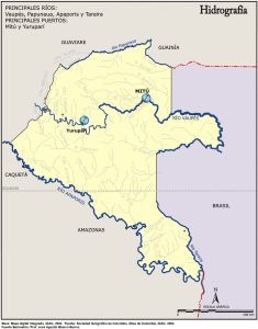 Hidrografía del departamento del Vaupés.