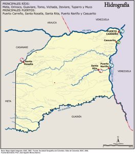 Hidrografía del departamento del Vichada.