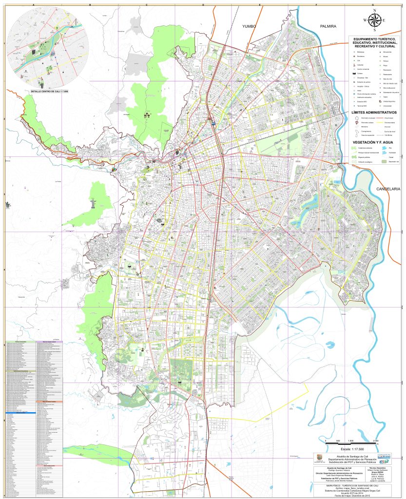 Plano de Santiago de Cali.