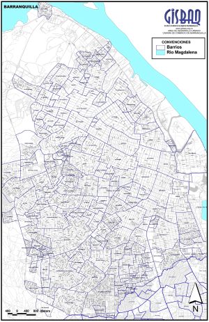 Plano de la ciudad de Barranquilla