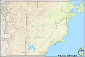 Mapa de la provincia del Chubut