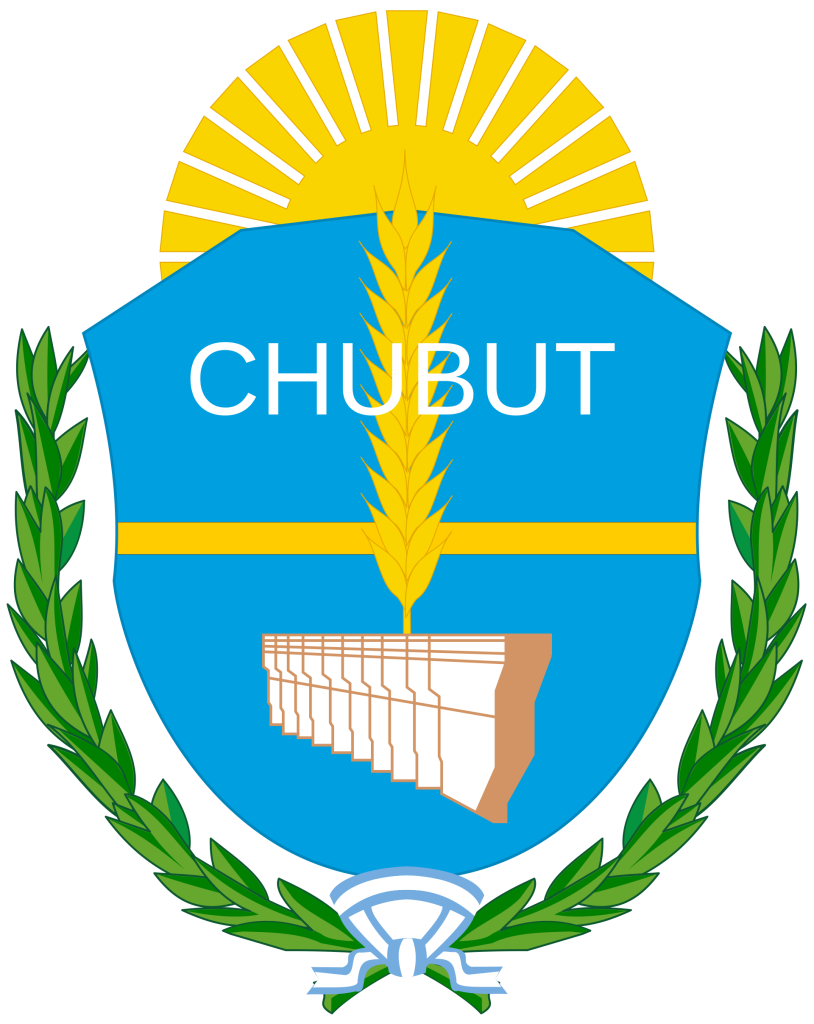 Escudo de la provincia del Chubut.