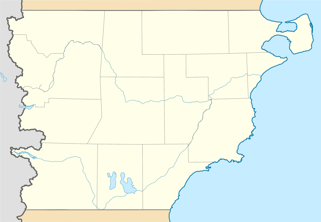 Mapa mudo de la provincia del Chubut.