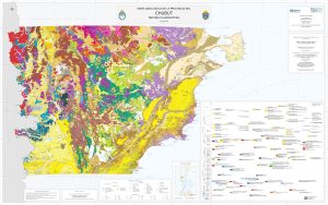 Mapa geológico de la provincia del Chubut